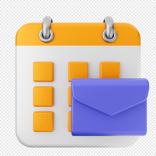 Correo de calendario en 3D