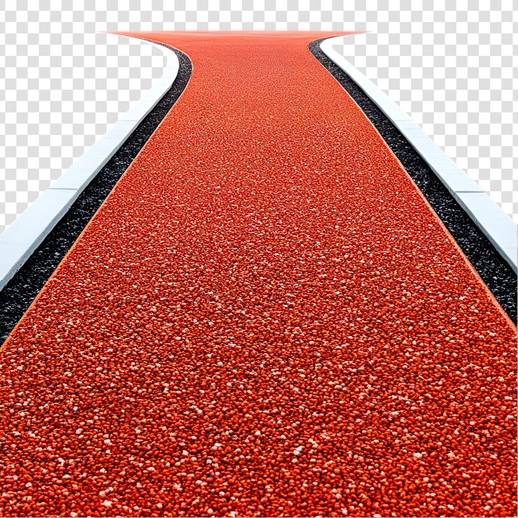 PSD corrida vermelha pista curva caminho competição de esportes de campo atlético