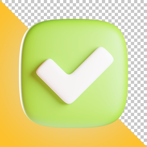 PSD corriger l'illustration 3d du bouton vert