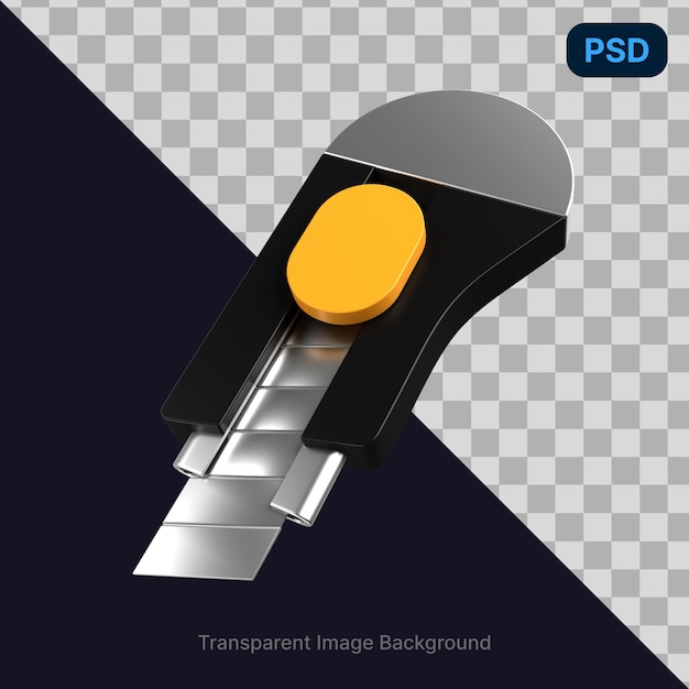 PSD cortador ícone 3d