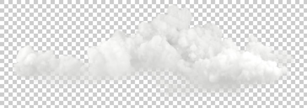 PSD cortar atmosfera de paisagem de nuvens suaves fundos transparentes renderização 3d png