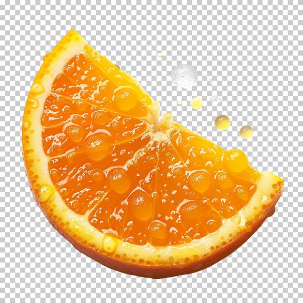 PSD cortar naranja madura capa alfa mandarina fruta salpicadura de naranja aislada en un fondo transparente