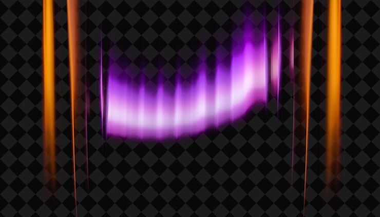 PSD cortina aurora largos pliegues verticales de luz que se asemejan a curtai y2k inspiredns brillando constantemente r