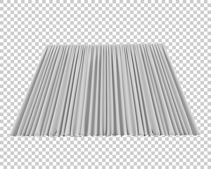 PSD cortinas aisladas sobre fondo transparente ilustración de renderizado 3d