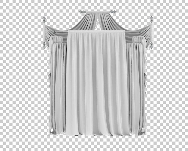 PSD cortinas isoladas em fundo transparente ilustração de renderização 3d
