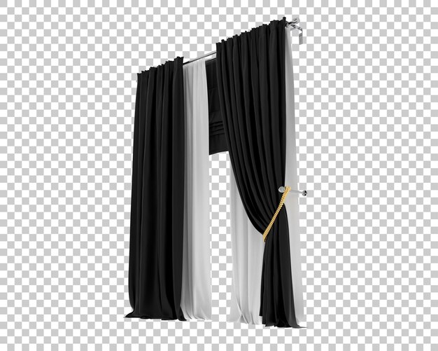 PSD cortinas isoladas no fundo ilustração de renderização 3d