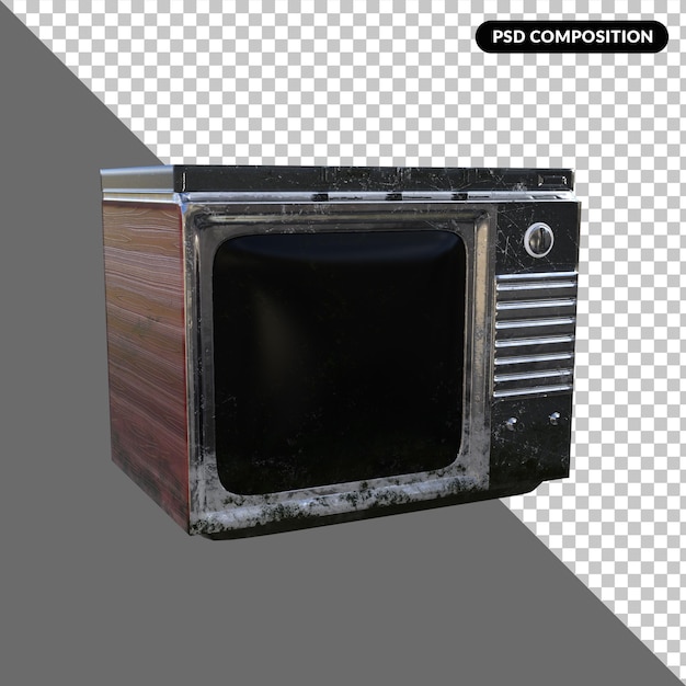 Cosas vintage renderizado 3d aislado premium psd