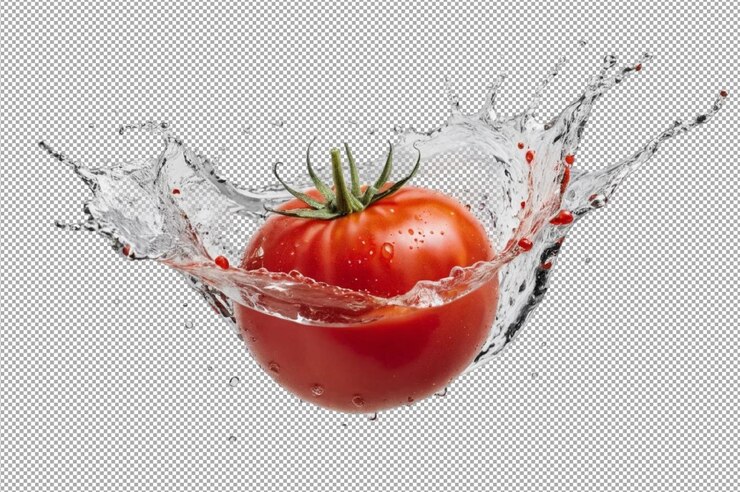 PSD una cosecha vibrante de tomate rojo