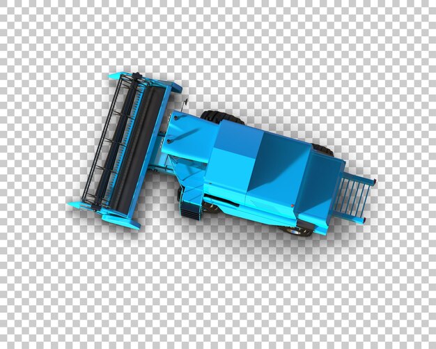 El cosechador aislado en el fondo de la ilustración de renderización 3D