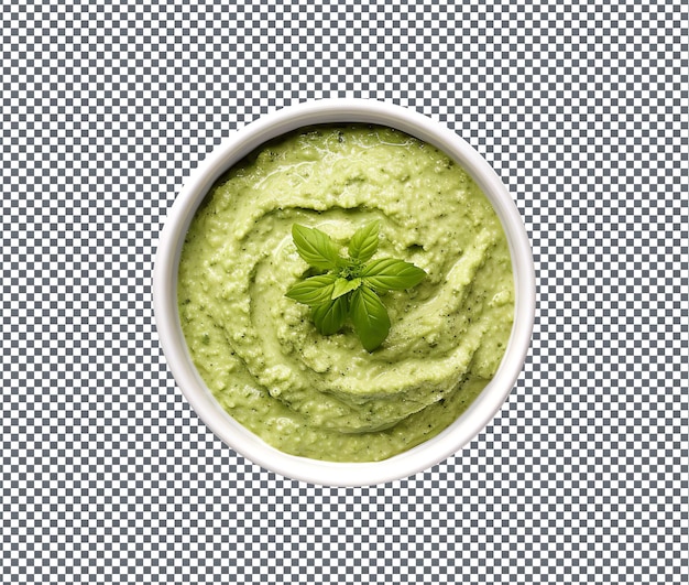 Così delizioso Basil Coconut Chutney isolato su uno sfondo trasparente