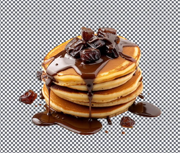 Così dolci deliziose pancake isolate su uno sfondo trasparente