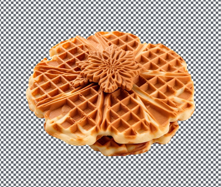 PSD così dolci pizzelle biscotti italiani isolati su sfondo trasparente