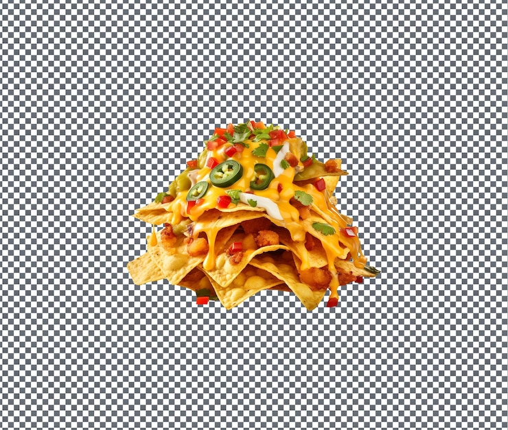PSD così squisite patatine nachos tortilla isolate su sfondo trasparente
