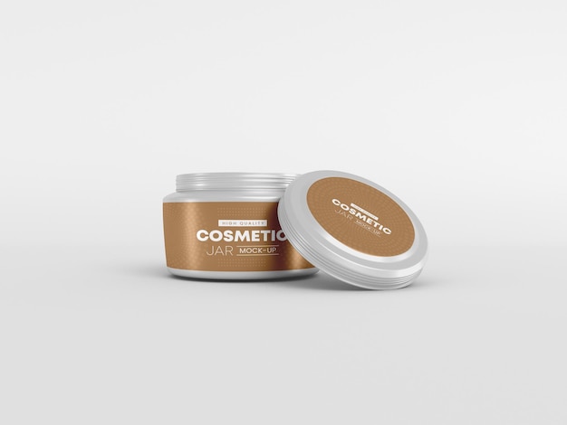 Cosmetic Jar Mockup