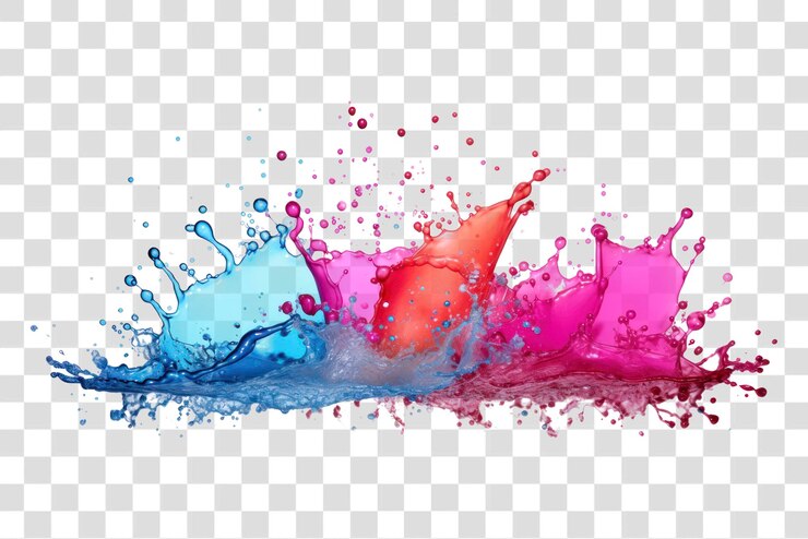 PSD cosmetici sullo sfondo bianco spruzzato creatività