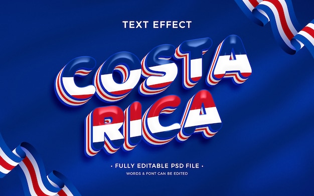 PSD costa rica-texteffekt