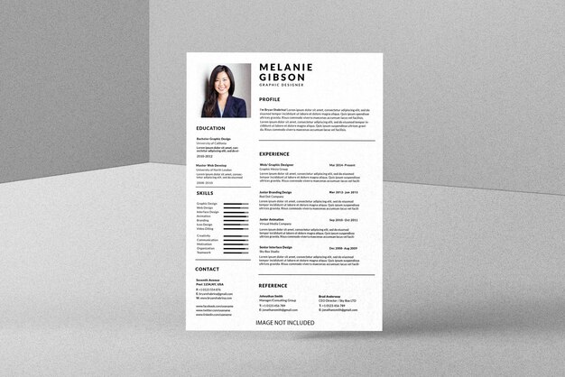 Costruzione pulita e moderna di modelli di curriculum vitae