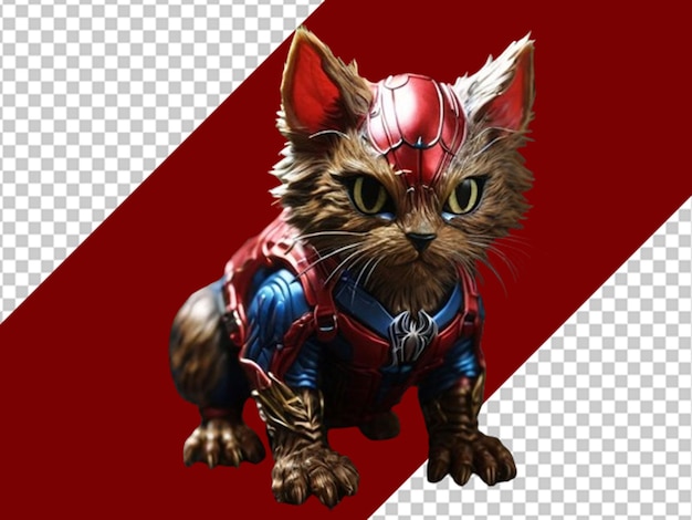 PSD le costume du petit chat d'spiderman39 est réel.