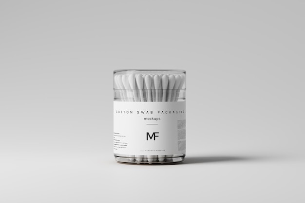 Cotton Swab Packaging Mockups