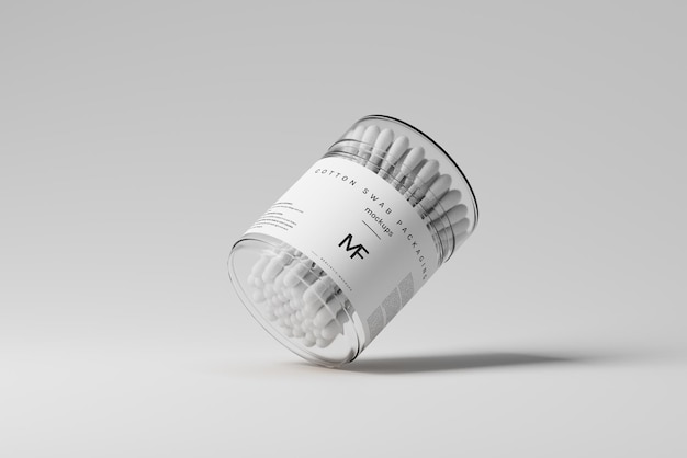 Cotton Swab Packaging Mockups