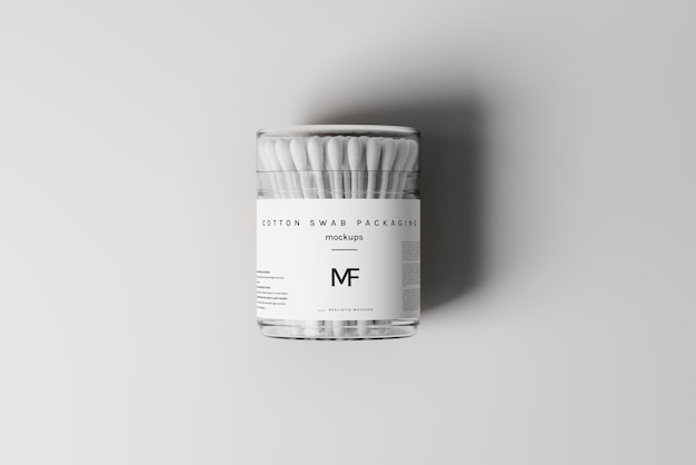Cotton Swab Packaging Mockups