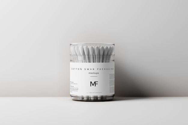 Cotton Swab Packaging Mockups