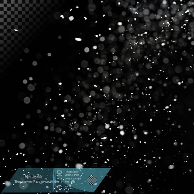 La couche de neige qui tombe