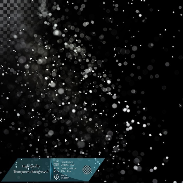 La couche de neige qui tombe