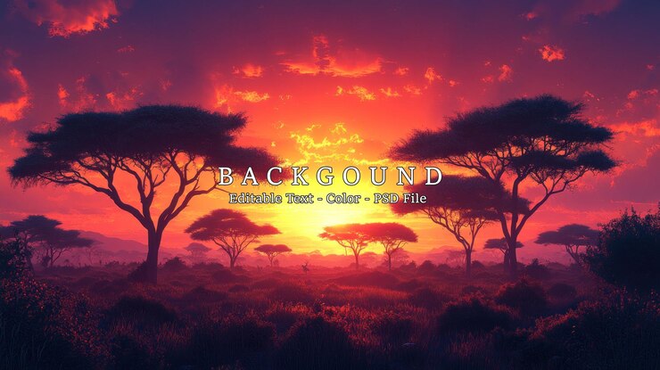 PSD coucher de soleil africain