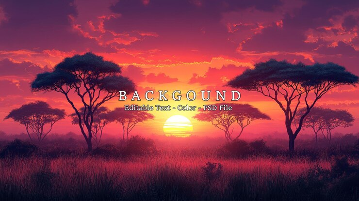PSD coucher de soleil africain