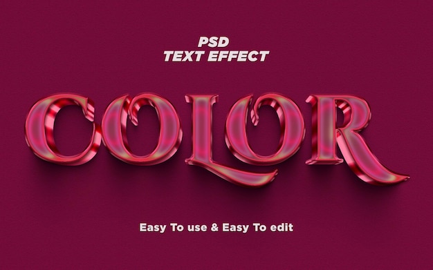 Couleurs Effet de style de texte