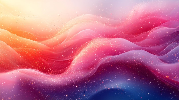 Des couleurs pastel abstraites avec des ondes douces et des teintes vives