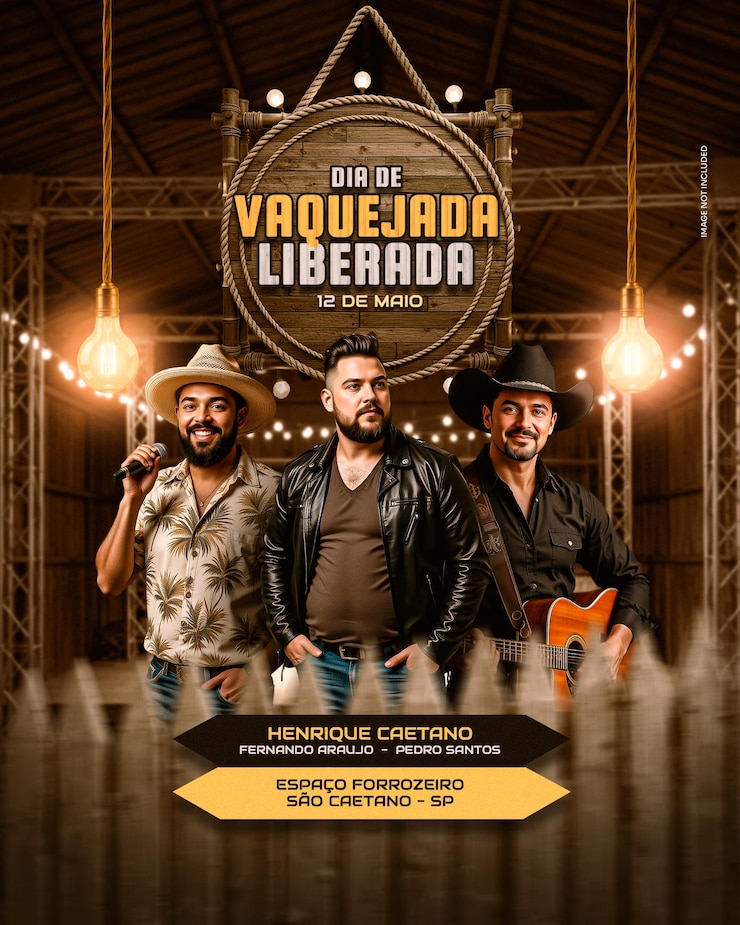 Country Music Flyer with Western Elements