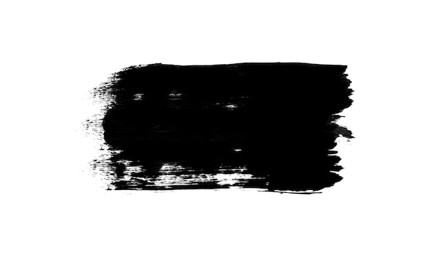 Un coup de pinceau noir sur un fond blanc