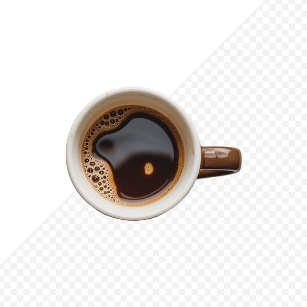 Coupe de café isolée sur un fond transparent