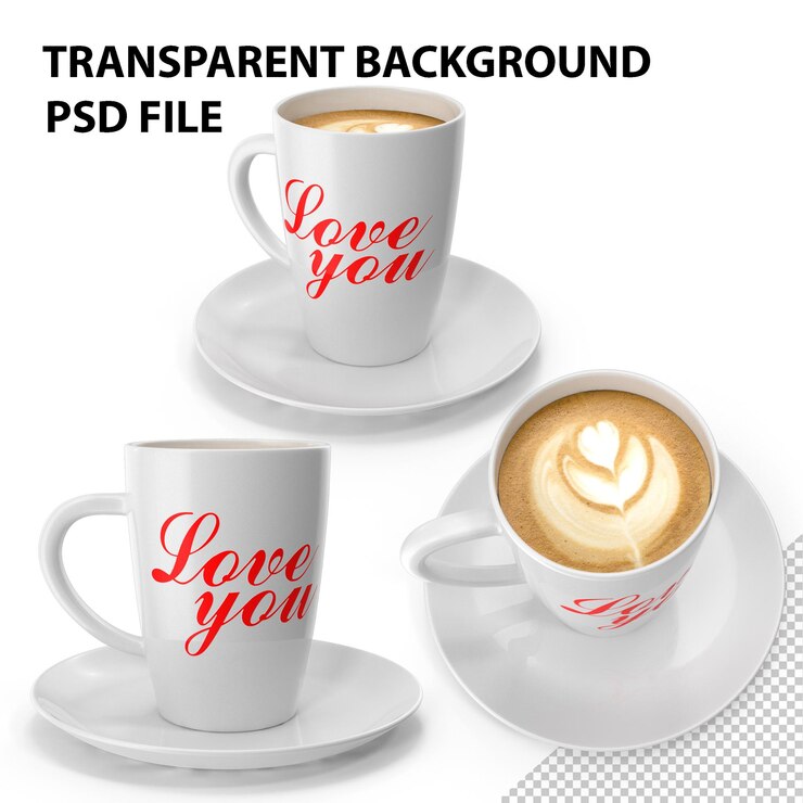 PSD coupe de café png