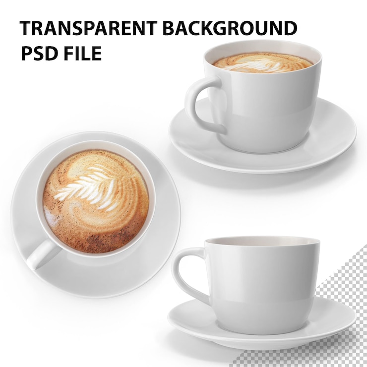 PSD coupe de café png