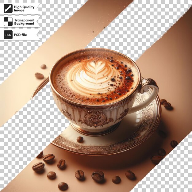 Coupe De Cappuccino En Psd Sur Fond Transparent