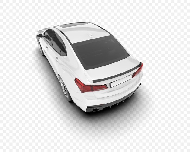 Coupe deportivo blanco con diseño moderno y estilo elegante