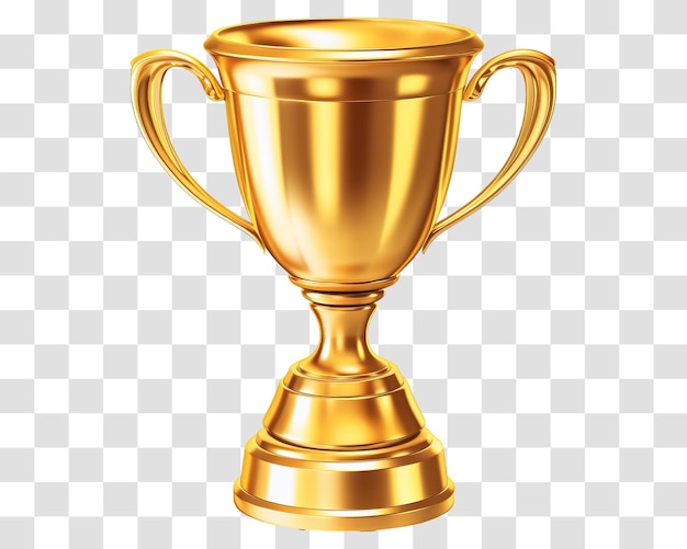 Coupe Dorée Isolée Sur Fond Transparent Png Psd