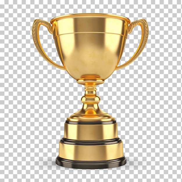 Coupe Du Trophée D'or Isolée Sur Fond Transparent Png