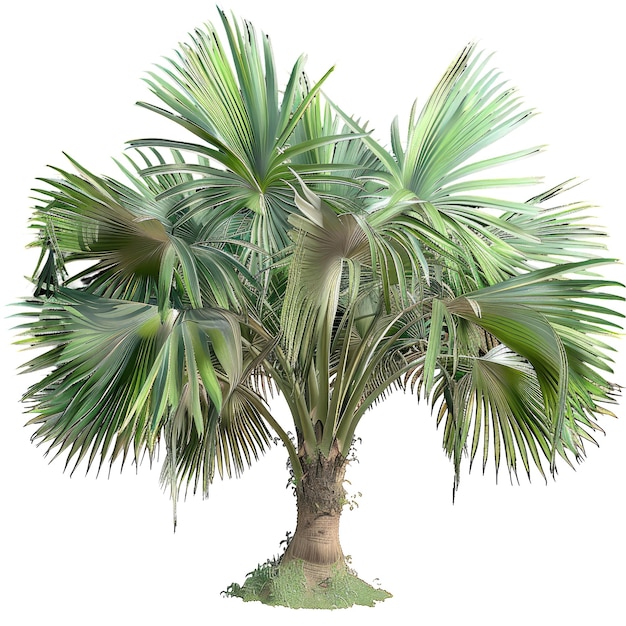 coupe Livistona_Chinensis_Chinois_Fan_Palme à fond transparent