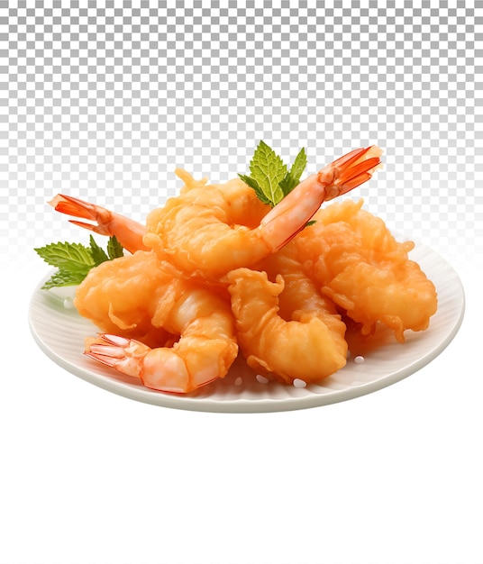 PSD coupe tempura propre assurant une apparence polie dans les graphiques culinaires
