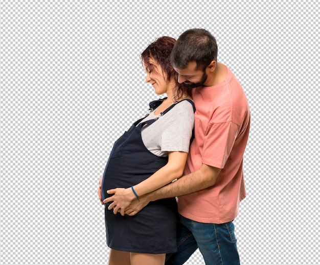 PSD couple avec une femme enceinte