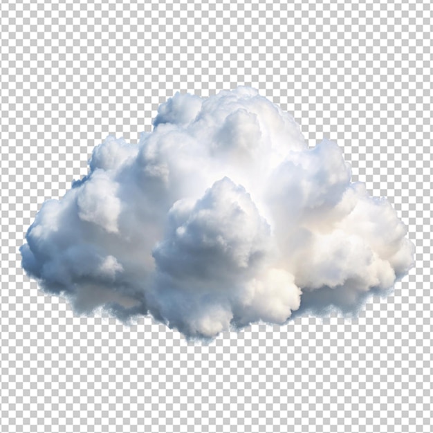 Coupure d'arrière-plan blanc propre et transparent des nuages