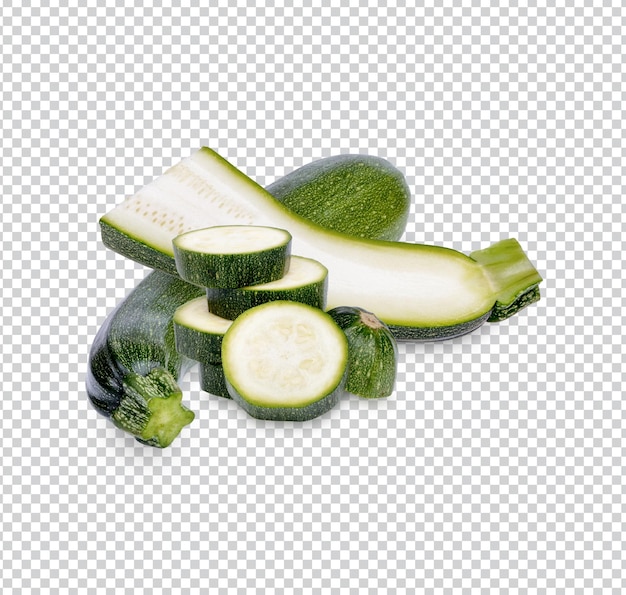 Courgettes Fraîches Isolées PSD Premium