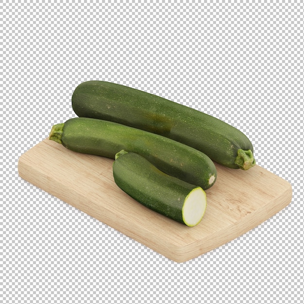 PSD courgettes isométriques