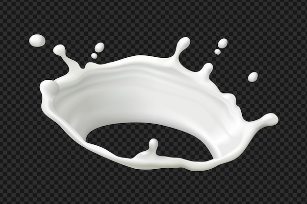 Couronne à éclaboussure de lait