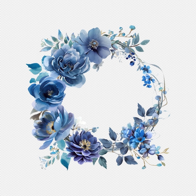 PSD couronne de fleurs png