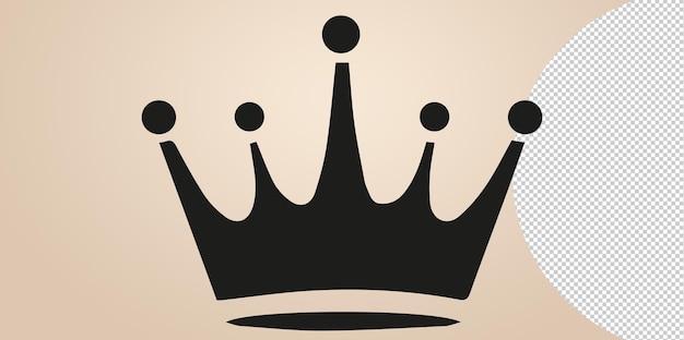Couronne sur fond transparent